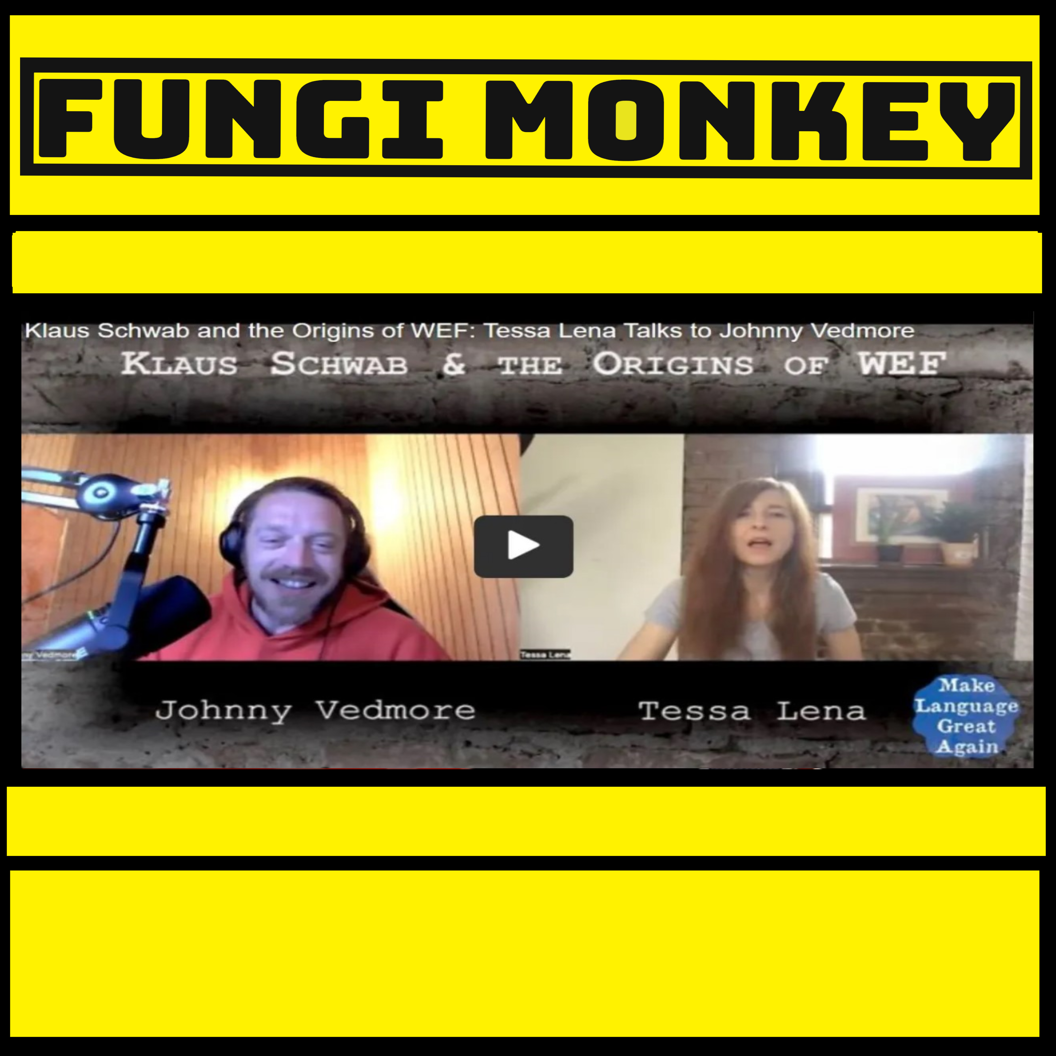 Johnny Spoke to Tessa Lena about Schwab and the WEF