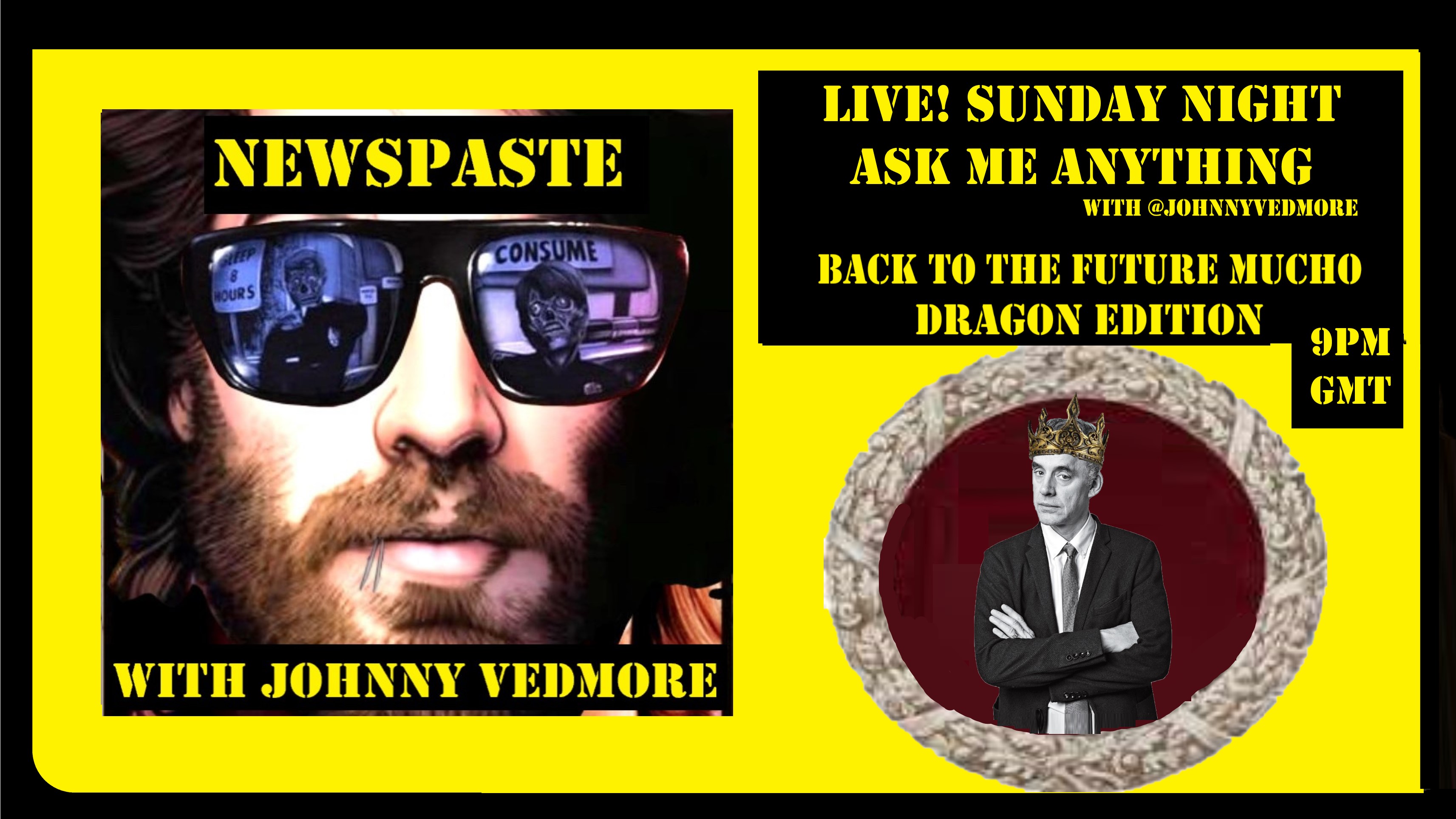 Sunday Night Ask Me Anything with @JohnnyVedmore – Back to the Future Mucho Dragon Edition