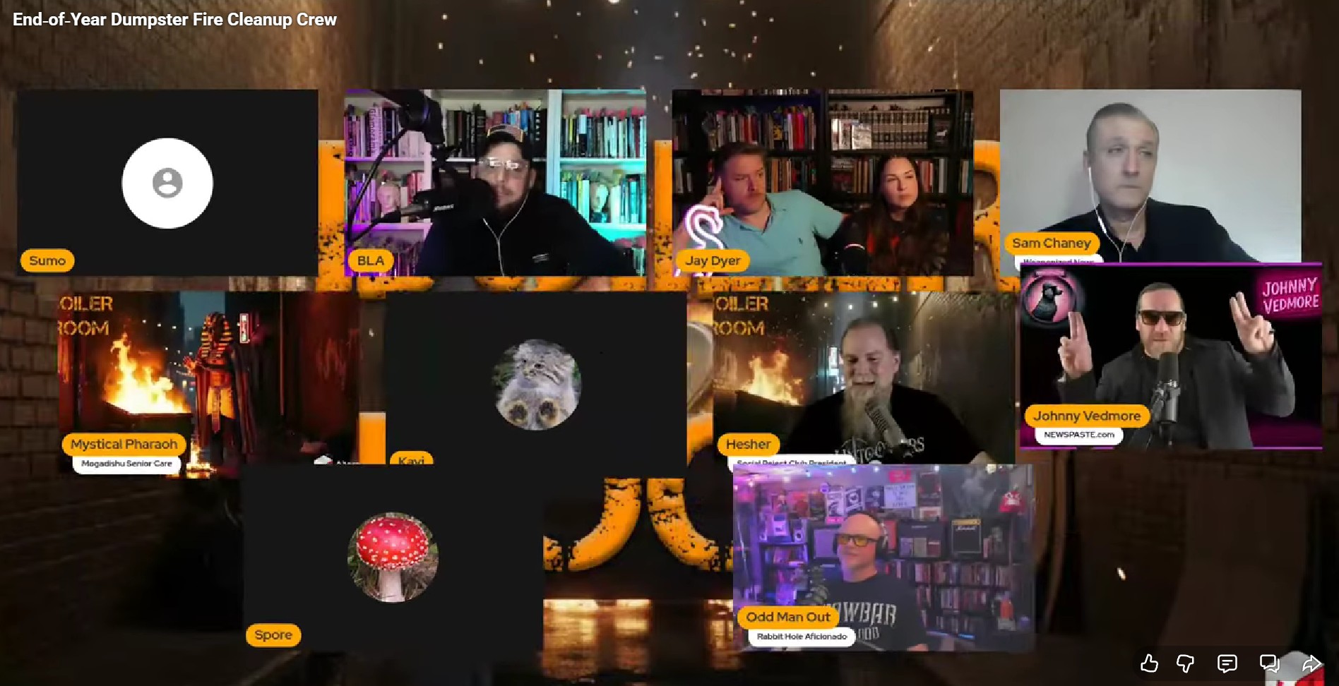 End of the Year Boiler Room Dumpster Fire Clean Up Crew